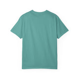Purr-lunge Unisex T-shirt with Flounder the Purrmaid Design