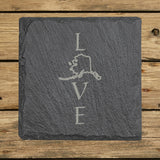 Alaska Slate Coaster Set – Engraved Natural Stone (Set of 4)