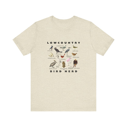 Bird Species Unisex Tee - Lowcountry Bird Nerd Shirt