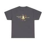 Unisex Heavy Cotton Tee - Bravery Tutu design featuring Flounder with Mouse Toy by her side