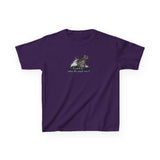 Kids Tee — "I Want to Be Where the People Aren't" Purrmaid Flounder Splash
