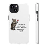 Flounder the Talking Cat Wine Glass Phone Case – "II just want to drink all the mom water"
