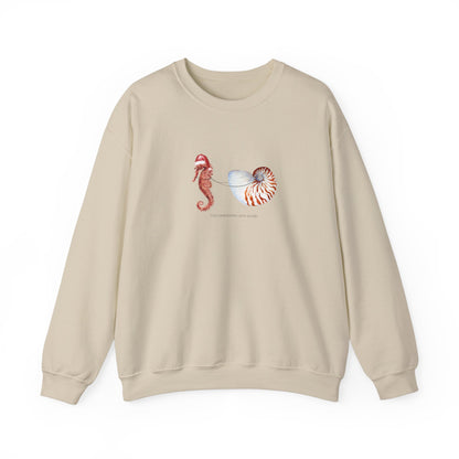 Sea Horse Open Sleigh Crewneck Sweatshirt