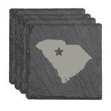 South Carolina Slate Coasters - Set of 4 - 17 design options