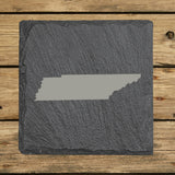 Tennessee Slate Coaster Set – Engraved Natural Stone (Set of 4)