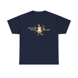 Unisex Heavy Cotton Tee - Bravery Tutu design featuring Flounder with Mouse Toy by her side