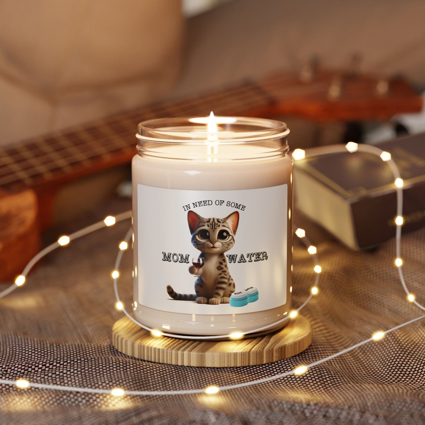 Flounder the Talking Cat "In Need of Some Mom Water" Candle – 9oz Soy Wax