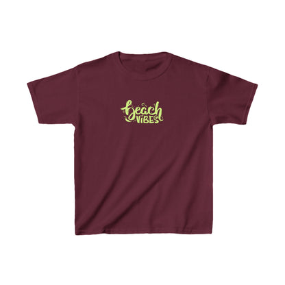 Youth Beach Vibes T-Shirt - Soft Cotton Kids Tee for Everyday Wear