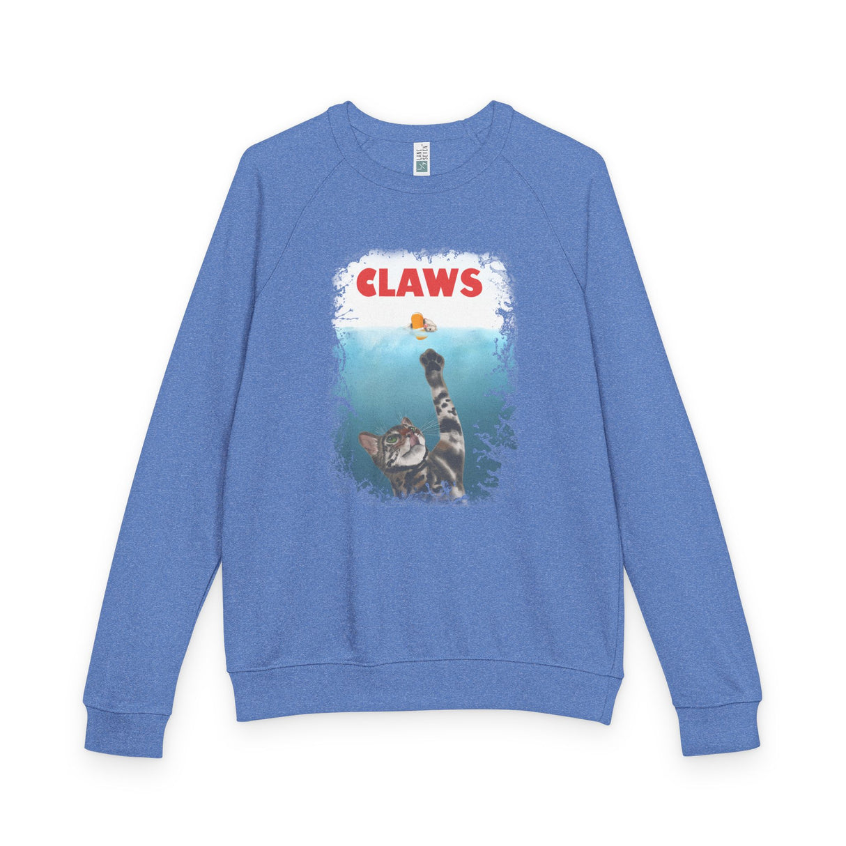 Purrmaid Flounder 'CLAWS' Raglan Crewneck