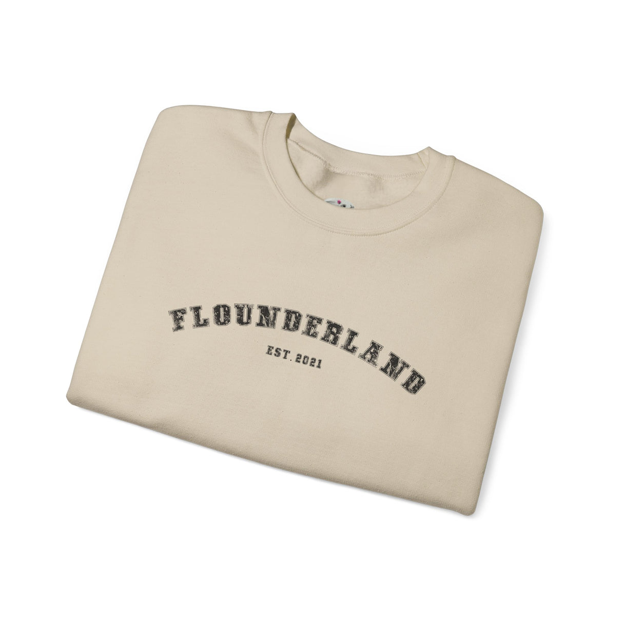 FlounderLand Collegiate Crewneck Sweatshirt — "EST. 2021"