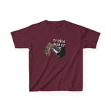 Kids Tee - Treble Maker Design Hand Drawn by Flounder's Mom, Nina Featuring Flounder the Purrmaid Playing Piano for Mouse Toy