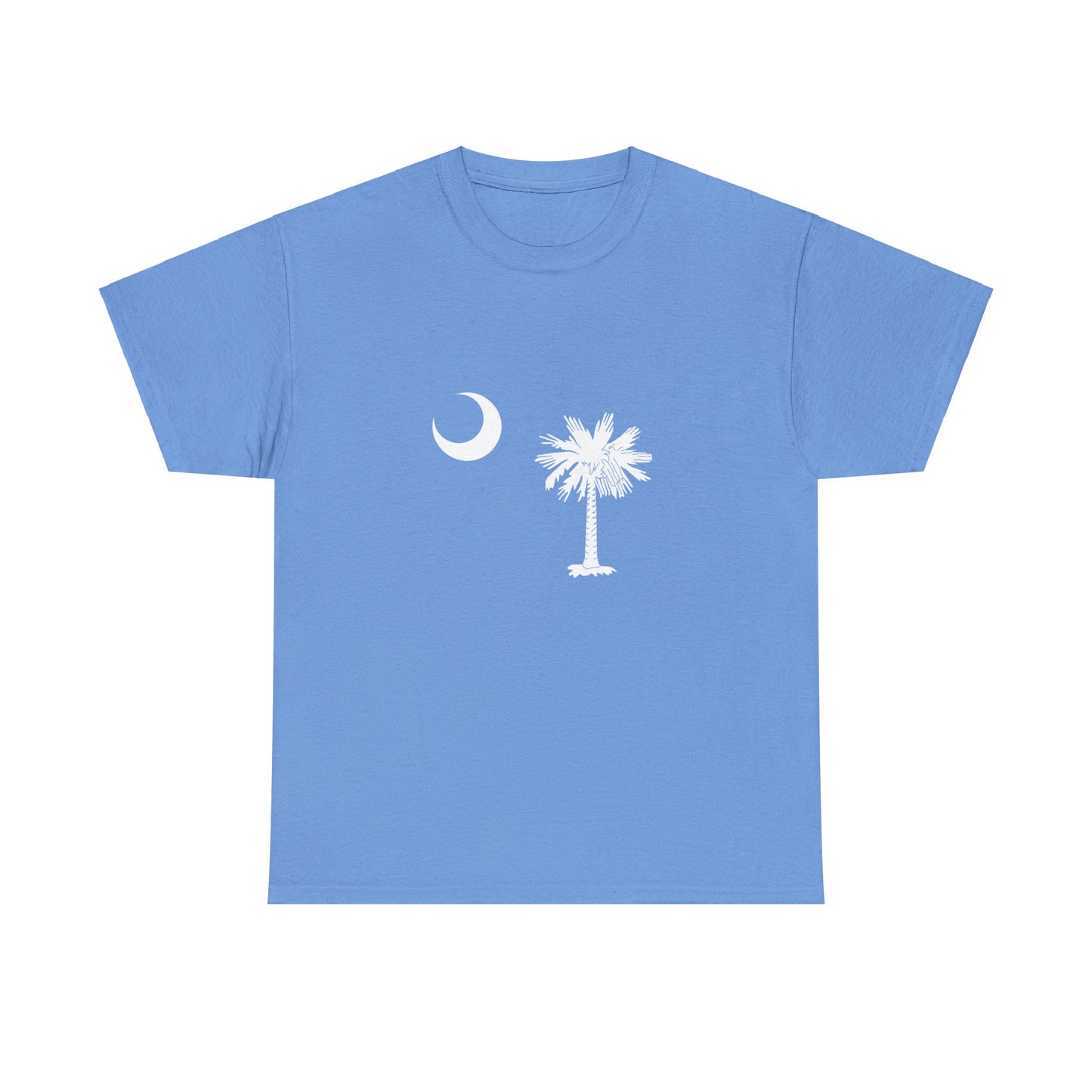 Adult Unisex South Carolina Flag T-Shirt with Palmetto Tree and Moon