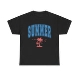 Summer Collegiate Style Cotton T-Shirt
