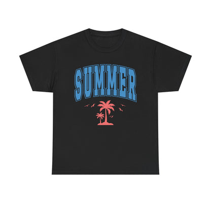 Summer Collegiate Style Cotton T-Shirt