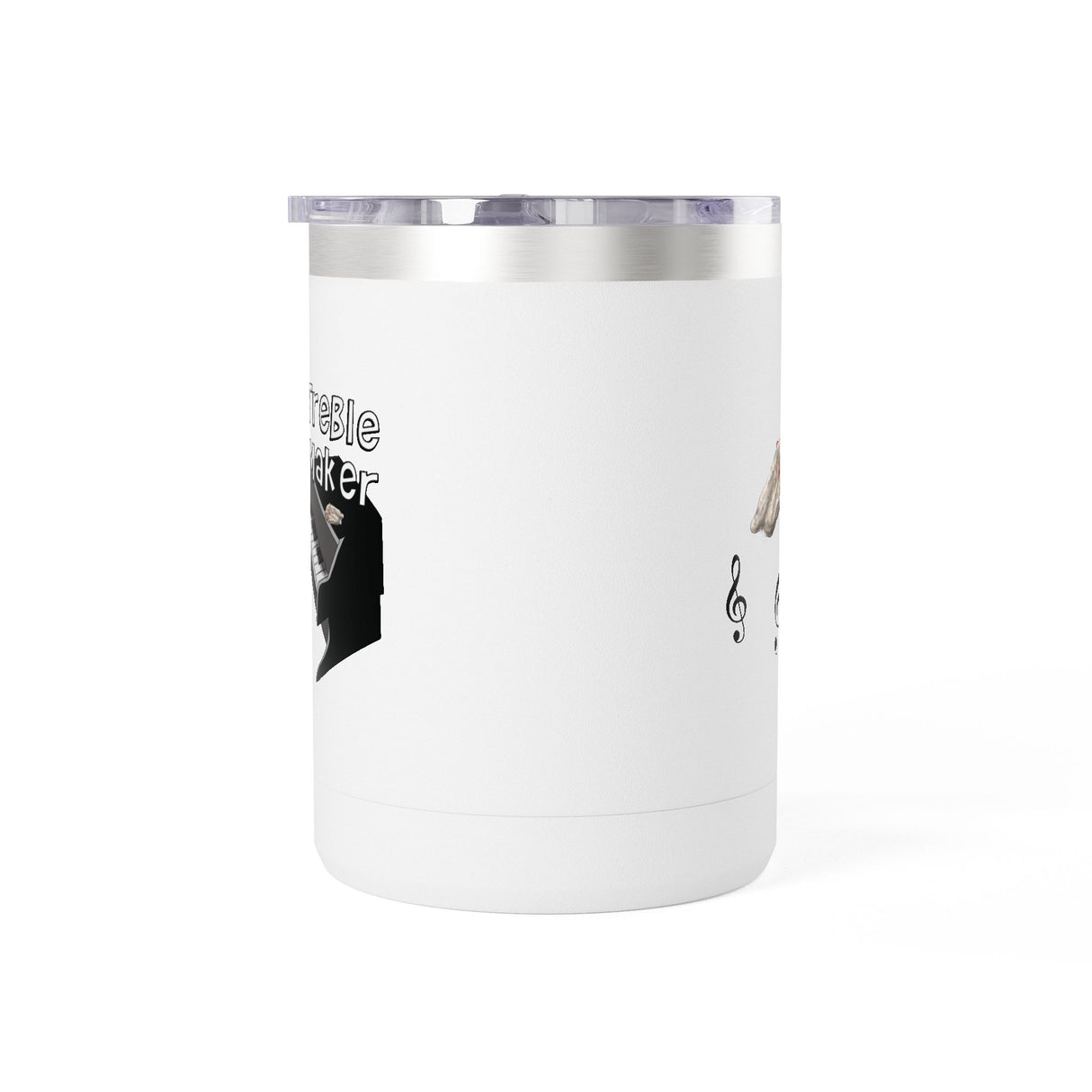 Coffee Mug Tumbler - Treble Maker Design Hand Drawn by Flounder's Mom, Nina