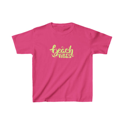 Youth Beach Vibes T-Shirt - Soft Cotton Kids Tee for Everyday Wear