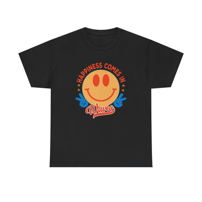 Retro Happiness Comes in Waves Unisex Tee