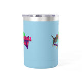 Coffee Mug Tumbler - Just Roll with it Flounder the Purrmaid Design by Nina, 15oz