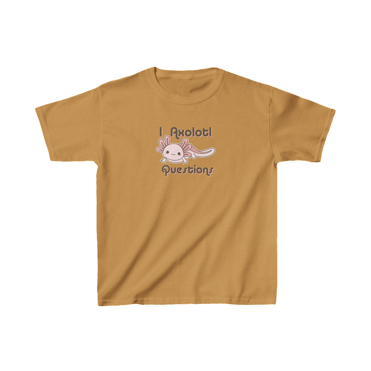 Kids T-Shirt - Youth Axolotl 'I Axolotl Questions' Tee
