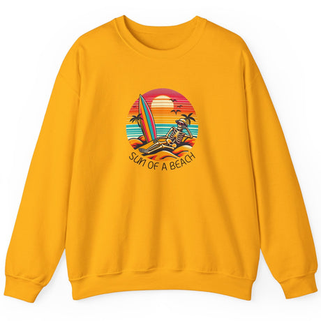 Funny Skeleton Sun of a Beach Sweatshirt