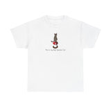 Red Spores Car Unisex Heavy Cotton Tee featuring Flounder and Mouse Toy on the Magical Mushroom