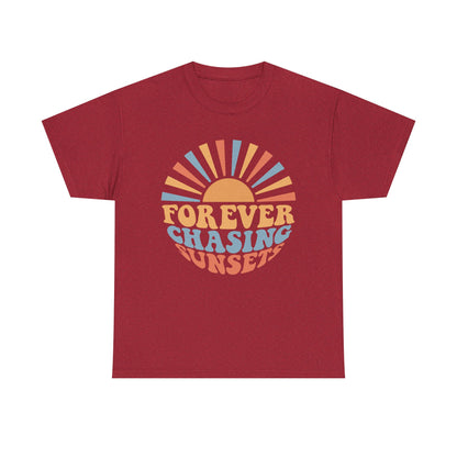 Forever Chasing Sunsets Cotton Tee