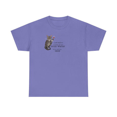 Funny Flounder Cat Wine Unisex Tee
