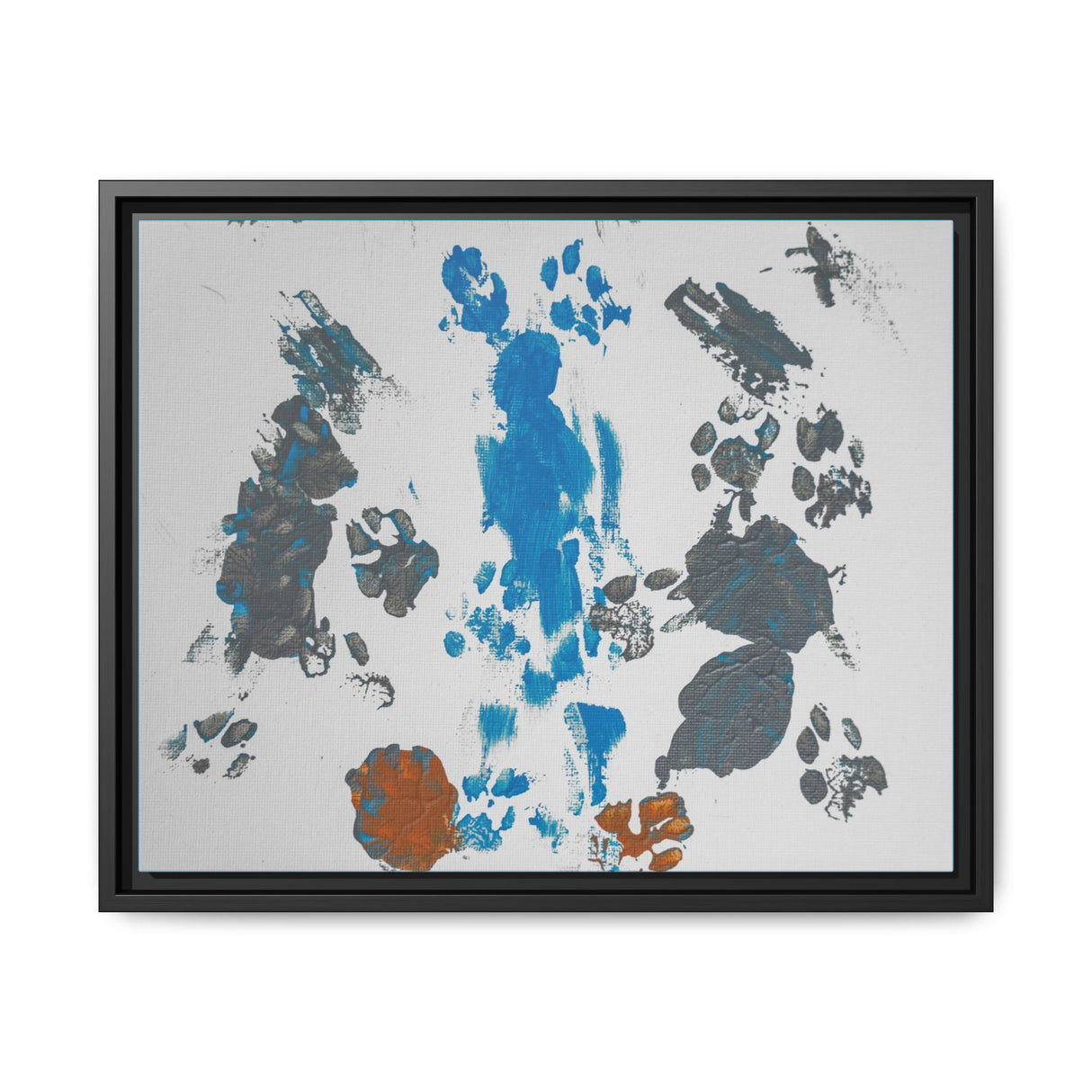 Framed Matte Canvas — "Flounder's Waterfall" Painting