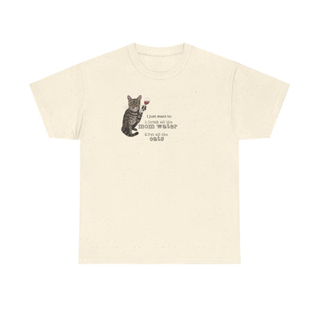 Funny Flounder Cat Wine Unisex Tee