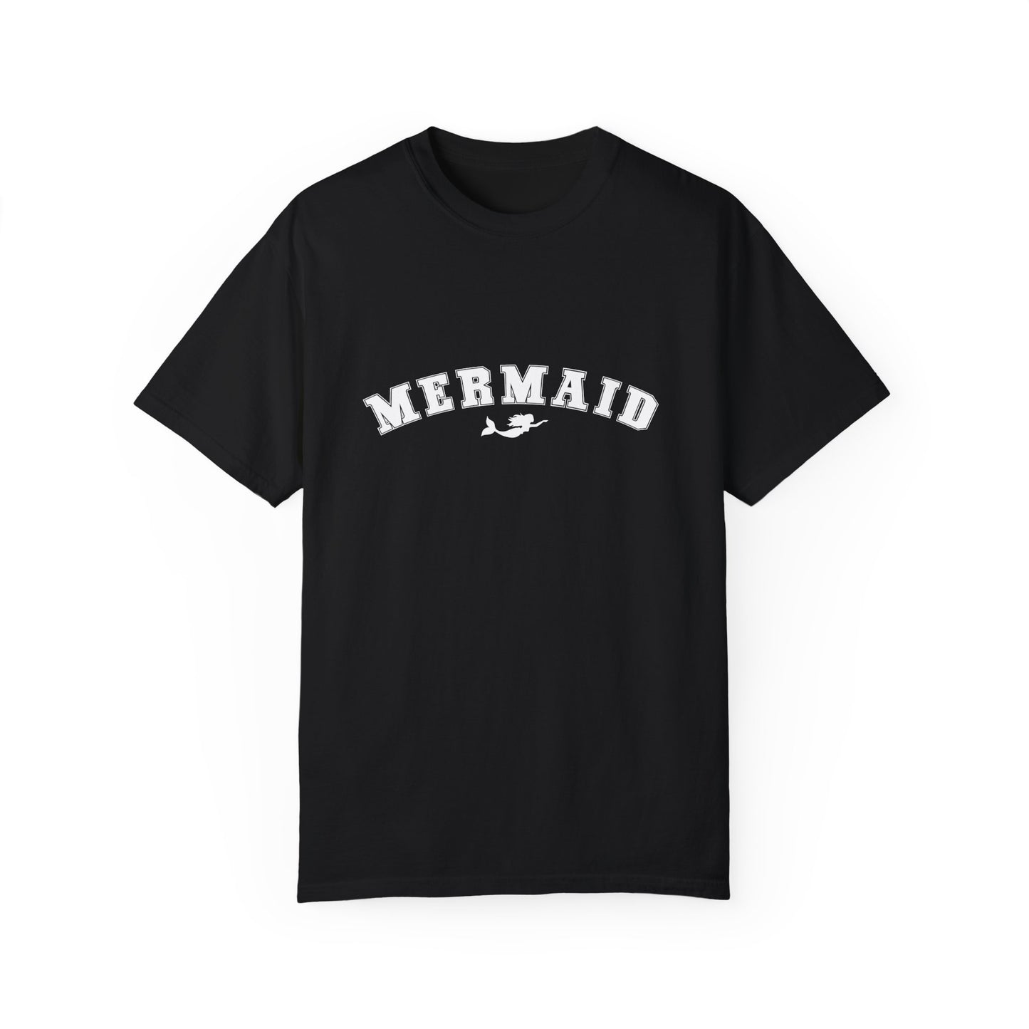 Mermaid Collegiate Lettering Comfort Colors T-shirt, Graphic Shirt, Ocean Lover Gift, Beach Apparel