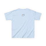 Kids Tee - Treble Maker Design Hand Drawn by Flounder's Mom, Nina Featuring Flounder the Purrmaid Playing Piano for Mouse Toy