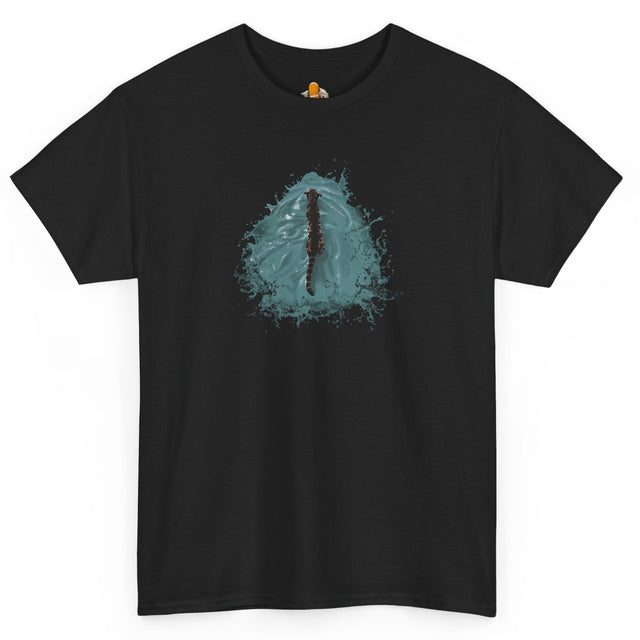 Fish at Heart Flounder Purrmaid T-Shirt, shown in Black