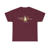 Unisex Heavy Cotton Tee - Bravery Tutu design featuring Flounder with Mouse Toy by her side