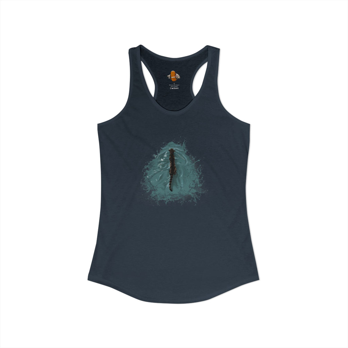 Fish at Heart Flounder Purrmaid Racerback Tank