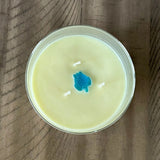 Sea Turtle Candle with Sea Glass Sea Turtle