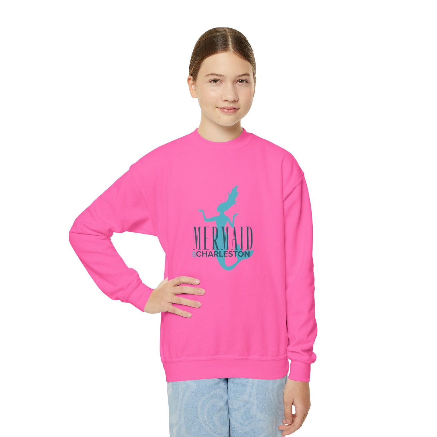 Youth Mermaid of Charleston Sweatshirt - Cozy Cotton-Poly Blend