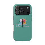 Tough Phone Case — "paint with all the colors of the wind" Flounder the Purrcasso Art