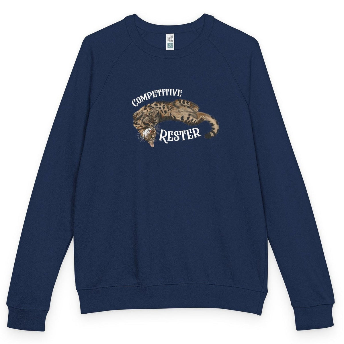 Competitive Rester Flounder raglan crewneck - Navy