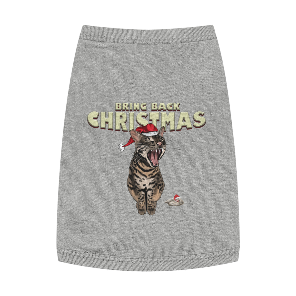 Flounder Cat - Bring Back Christmas Pet Tank Top