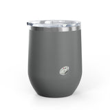 Wine Tumbler — "Competitive Rester" Flounder Design (12 oz)