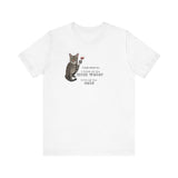 Funny Cat Mom water Wine T-shirt