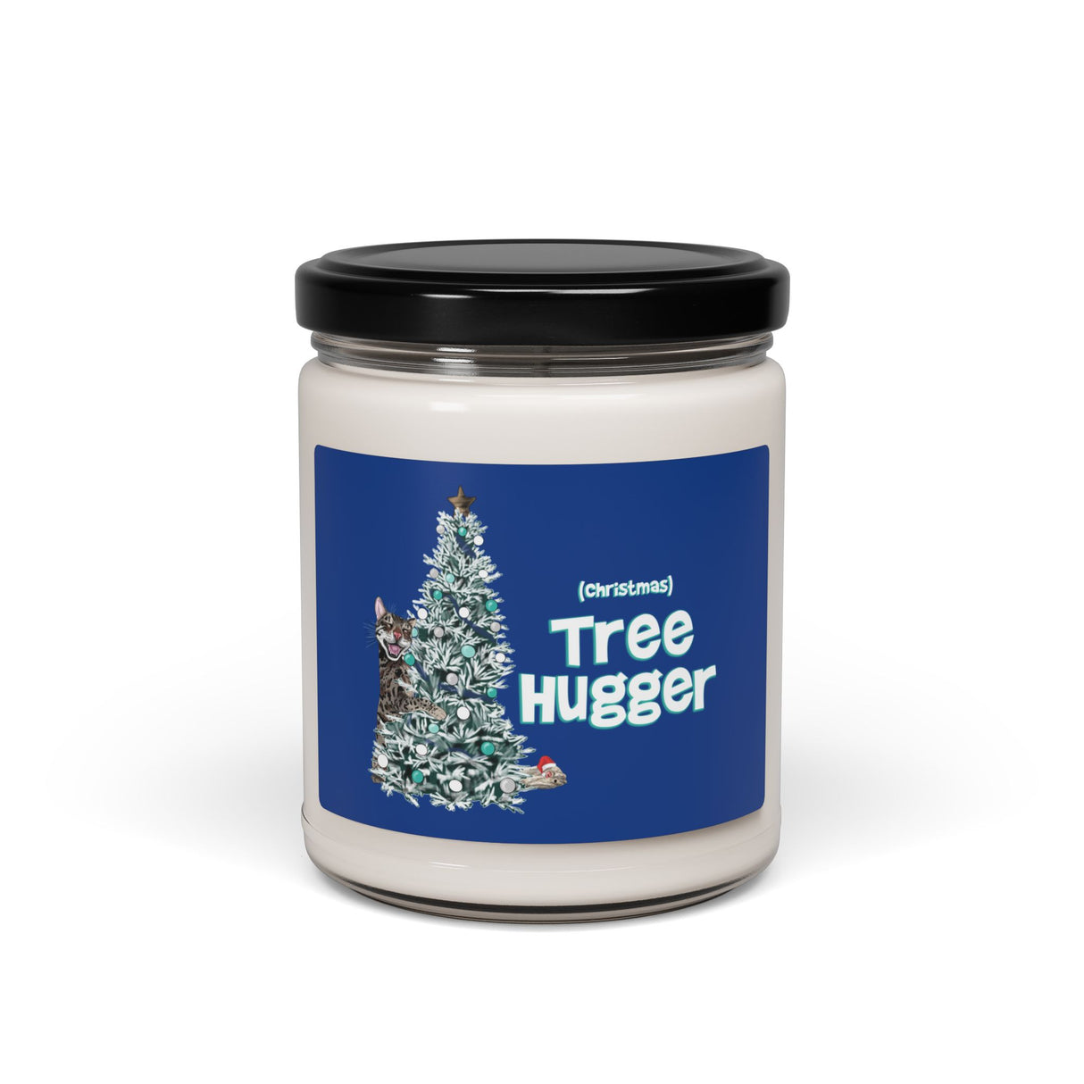 Soy Candle - Christmas Tree Hugger Design