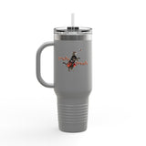 Insulated Travel Mug — "Tricks for Treats" Flounder Halloween Ballet Design