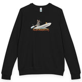 Flocahontas and Mouse Toy raglan crewneck - Black