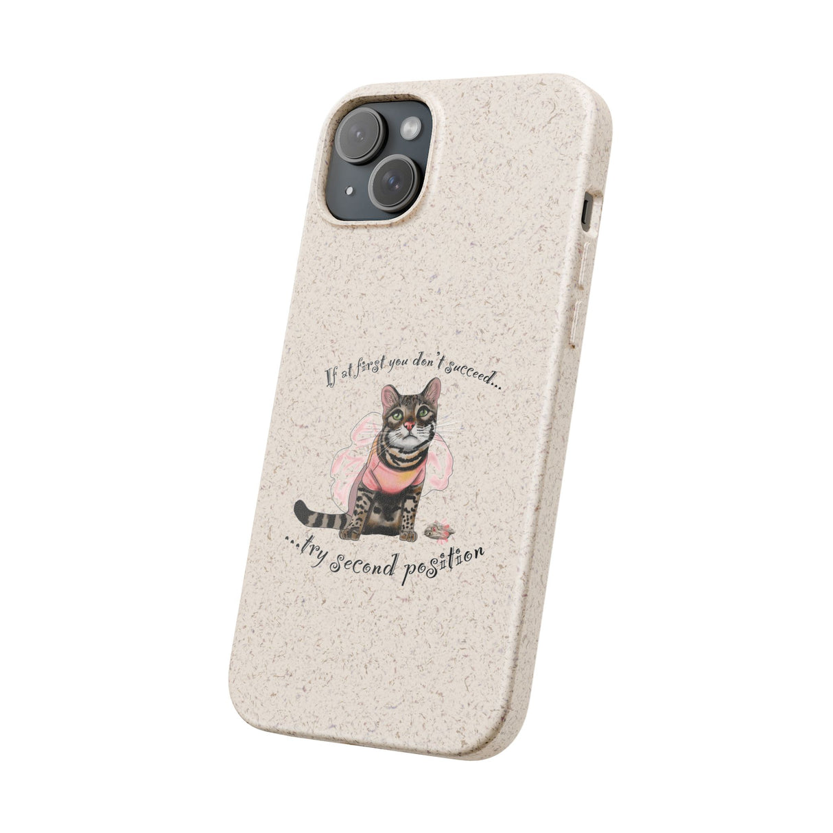 Phone Case - Flounder and Mouse Toy in Ballet Tutus Design by Nina