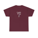 Light it Up Unisex Tee - Mouse Toy Menorah Design