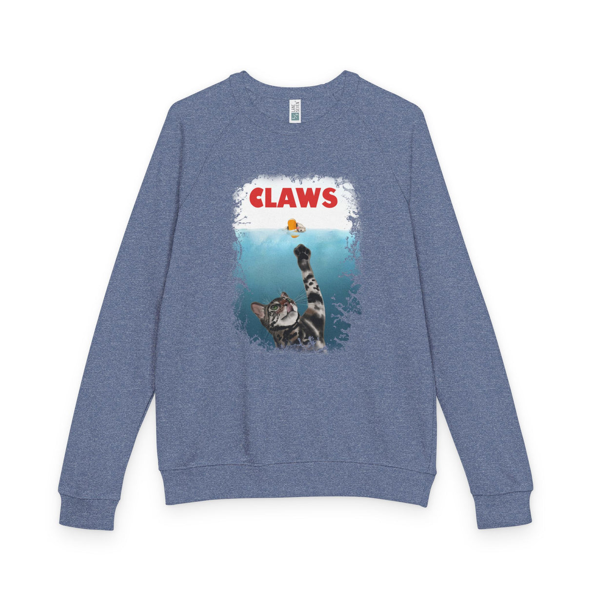 Purrmaid Flounder 'CLAWS' Raglan Crewneck