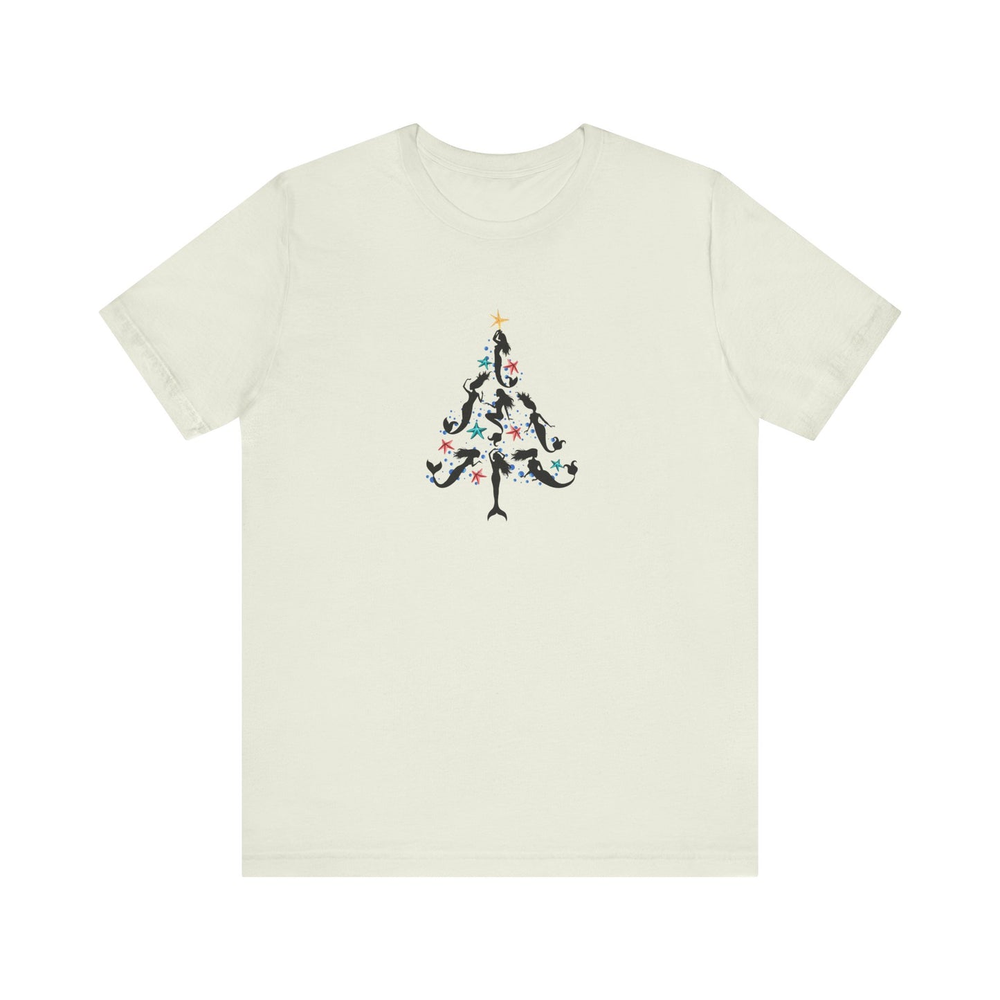 Mermaid Christmas Tree Tee - Bella+Canvas