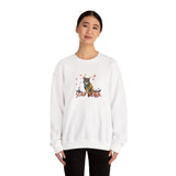 Stay Weird Sweatshirt — Hand-Drawn Flounder & Mouse Toy Hug Crewneck
