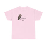 Funny Flounder Cat Wine Unisex Tee